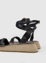 Pepe Jeans kate-punotut sandaalit naiset musta TB00676 - Image 4