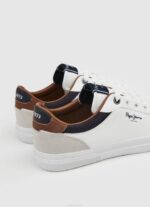 Pepe Jeans kenton court -yhdistelmälenkkarit miehet valkoinen TB001238 - Image 5