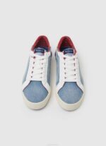 Pepe Jeans kenton denim canvas lenkkarit naiset tehtaan sininen TB00627 - Image 2