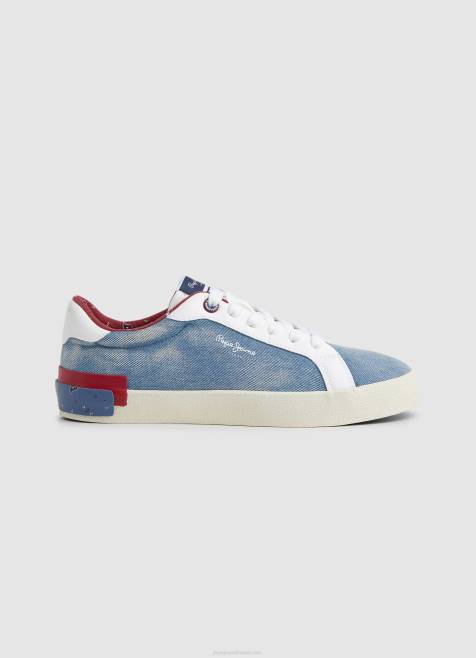 pepe_jeans_kenton_denim_canvas_lenkkarit_naiset_tehtaan_sininen_tb00627.jpg Pepe Jeans kenton denim canvas lenkkarit naiset tehtaan sininen TB00627 - Image 1
