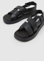 Pepe Jeans kesäiset kiila sandaalit naiset musta TB00651 - Image 3