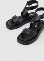 Pepe Jeans kesäiset kiila sandaalit naiset musta TB00652 - Image 3