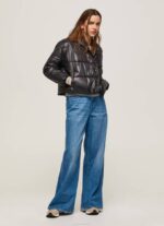 Pepe Jeans kiiltävä topattu untuvatakki naiset musta TB00123 - Image 2