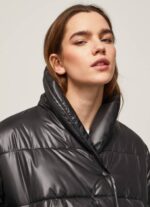 Pepe Jeans kiiltävä topattu untuvatakki naiset musta TB00123 - Image 3