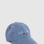 Pepe Jeans kirjailtu logopohjainen lippalakki naiset denim TB00778