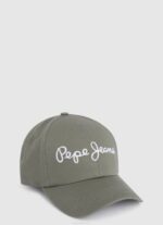Pepe Jeans kirjailtu logopohjainen lippalakki naiset harvardin khaki TB00783