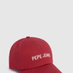 Pepe Jeans kirjailtu logopohjainen lippalakki naiset studio punainen TB00786