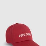 Pepe Jeans kirjailtu logopohjainen lippalakki poika studio punainen TB001706