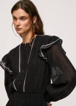 Pepe Jeans kirjailtu minimekko naiset musta TB00190 - Image 3