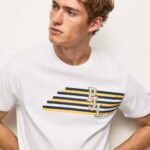 Pepe Jeans kirjaimilla logollinen t-paita miehet valkoinen TB00977
