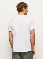 Pepe Jeans kirjaimilla logollinen t-paita miehet valkoinen TB00977 - Image 4