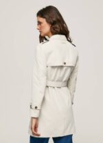 Pepe Jeans klassinen twill-trenssitakki naiset irti pitsistä TB00106 - Image 4