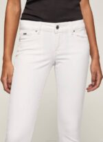 Pepe Jeans klassiset kapeat housut naiset valkoinen TB00299 - Image 3