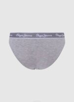 Pepe Jeans klassiset pikkuhousut painettu logo naiset harmaa marli TB00546 - Image 2