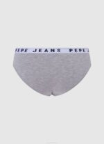 Pepe Jeans klassiset pikkuhousut painettu logo naiset harmaa marli TB00552 - Image 2