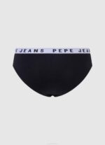 Pepe Jeans klassiset pikkuhousut painettu logo naiset musta TB00539 - Image 2