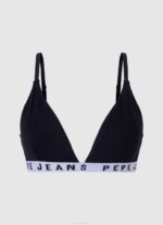 Pepe Jeans klassiset pikkuhousut painettu logo naiset musta TB00539 - Image 3
