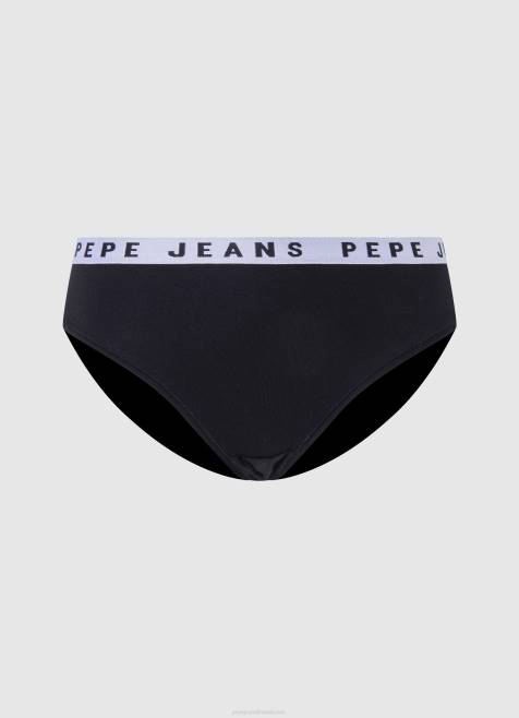 pepe_jeans_klassiset_pikkuhousut_painettu_logo_naiset_musta_tb00539.jpg Pepe Jeans klassiset pikkuhousut painettu logo naiset musta TB00539 - Image 1