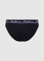 Pepe Jeans klassiset pikkuhousut painettu logo naiset musta TB00550 - Image 2