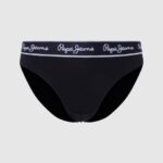 Pepe Jeans klassiset pikkuhousut painettu logo naiset musta TB00550