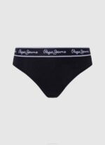 Pepe Jeans klassiset pikkuhousut painettu logo naiset musta TB00550 - Image 3