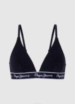 Pepe Jeans klassiset pikkuhousut painettu logo naiset musta TB00550 - Image 4