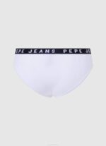 Pepe Jeans klassiset pikkuhousut painettu logo naiset valkoinen TB00537 - Image 2
