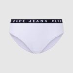 Pepe Jeans klassiset pikkuhousut painettu logo naiset valkoinen TB00537