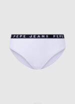 Pepe Jeans klassiset pikkuhousut painettu logo naiset valkoinen TB00537