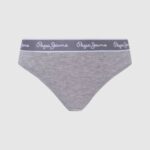 Pepe Jeans klassiset stringit painetulla logolla naiset harmaa marli TB00545