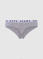 Pepe Jeans klassiset stringit painetulla logolla naiset harmaa marli TB00568 - Image 2