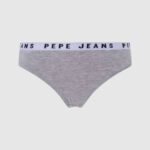 Pepe Jeans klassiset stringit painetulla logolla naiset harmaa marli TB00568