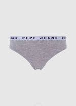 Pepe Jeans klassiset stringit painetulla logolla naiset harmaa marli TB00568