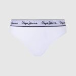 Pepe Jeans klassiset stringit painetulla logolla naiset valkoinen TB00541