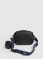 Pepe Jeans kohokuvioitu logo maxi crossbody laukku naiset kameli TB00714 - Image 4