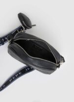 Pepe Jeans kohokuvioitu logo maxi crossbody laukku naiset musta TB00713 - Image 3