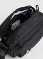 Pepe Jeans kohokuvioitu logokangas crossbody laukku miehet musta TB001292 - Image 3