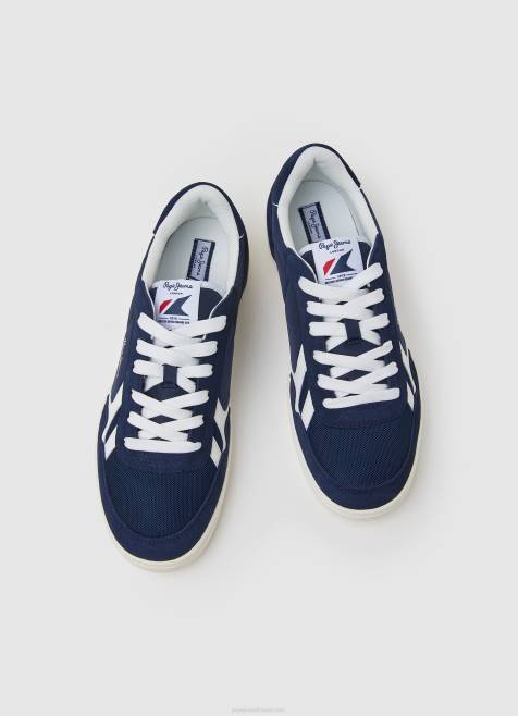 Pepe Jeans kore vintage -yhdistelmälenkkarit miehet laivasto TB001201 - Image 2