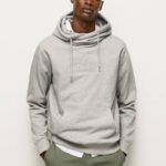 Pepe Jeans korkeatiheyksinen logopusero miehet harmaa marli TB00904