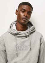 Pepe Jeans korkeatiheyksinen logopusero miehet harmaa marli TB00904 - Image 3