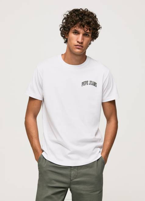 pepe_jeans_korkeatiheyslogoinen_puuvillainen_t_paita_miehet_valkoinen_tb00919.jpg Pepe Jeans korkeatiheyslogoinen puuvillainen t-paita miehet valkoinen TB00919 - Image 1