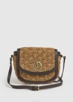Pepe Jeans kudottu olki crossbody laukku naiset karamelli TB00742