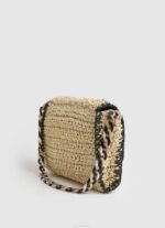 Pepe Jeans kudottu olki crossbody laukku naiset musta TB00718 - Image 2