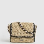 Pepe Jeans kudottu olki crossbody laukku naiset musta TB00718
