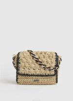 Pepe Jeans kudottu olki crossbody laukku naiset musta TB00718
