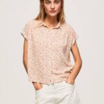 Pepe Jeans kukkakuvioinen lyhythihainen paita naiset multi TB00356