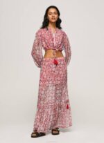Pepe Jeans kukkakuvioinen rajattu istuvuuspusero naiset multi TB00363 - Image 2