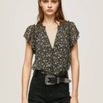 Pepe Jeans kukkakuvioinen sifonkipusero naiset multi TB00367