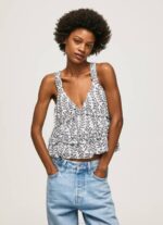 Pepe Jeans kukkakuvioinen toppi naiset multi TB00334 - Image 3