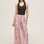 Pepe Jeans kukkakuvioiset leveät housut naiset multi TB00304